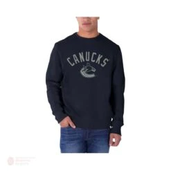 '47 BRAND Vancouver Canucks 47 Brand Cross Check Crewneck Mens Sweater