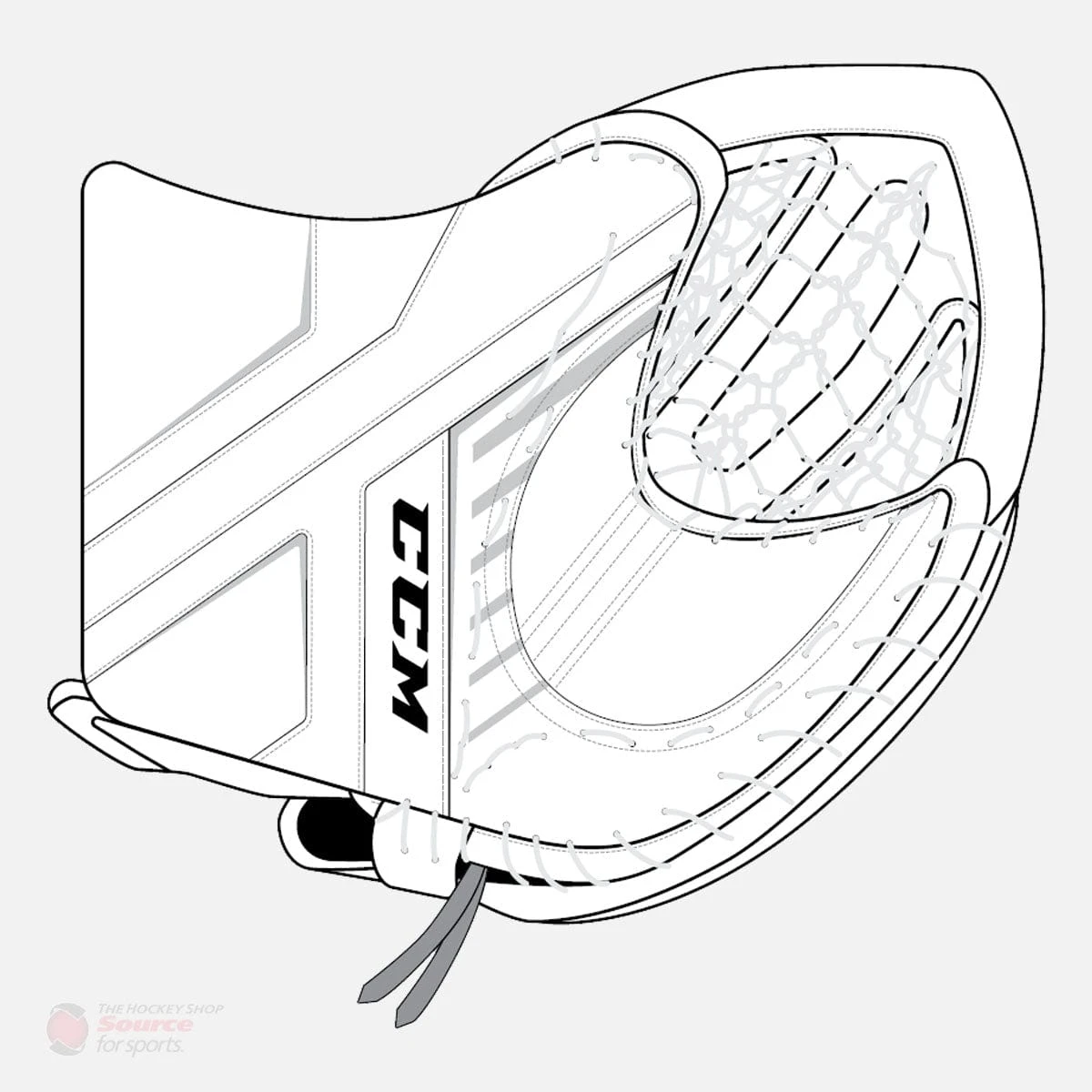 CCM Axis A1.9 Intermediate Goalie Catcher 11 CCM Axis A1.9 Intermediate Goalie Catcher - Image 11