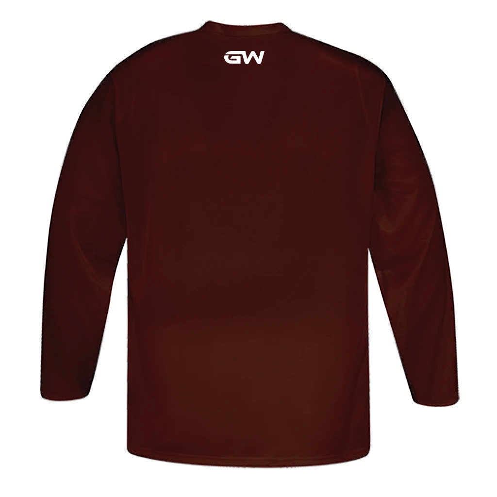 GameWear GW5500 ProLite Series Junior Hockey Practice Jersey - Maroon 2 GameWear GW5500 ProLite Series Junior Hockey Practice Jersey - Maroon - Image 2