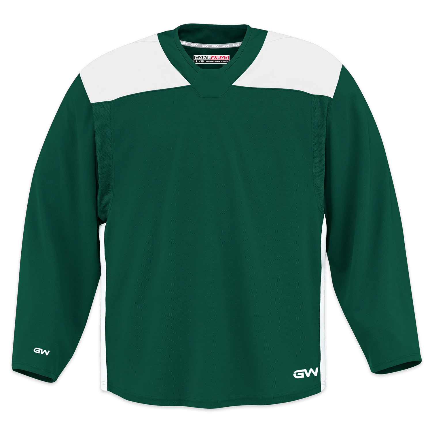 GameWear GW6500 ProLite Series Junior Hockey Practice Jersey - Dark Green / White 1 GameWear GW6500 ProLite Series Junior Hockey Practice Jersey - Dark Green / White