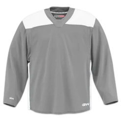 GameWear GW6500 ProLite Series Junior Hockey Practice Jersey - Grey / White