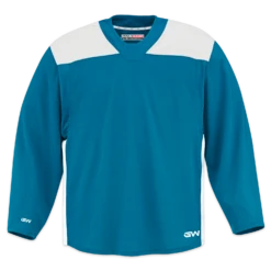 GameWear GW6500 ProLite Series Junior Hockey Practice Jersey - Turquoise / White