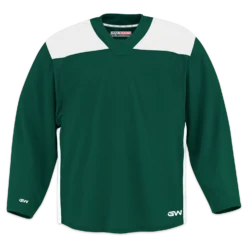 GameWear GW6500 ProLite Series Senior Hockey Practice Jersey - Dark Green / White