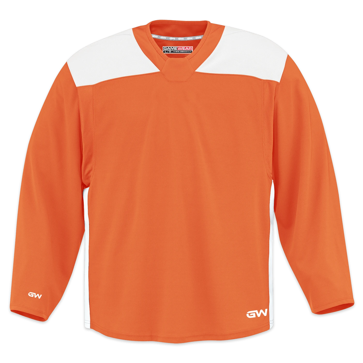 GameWear GW6500 ProLite Series Senior Hockey Practice Jersey - Orange / White 1 GameWear GW6500 ProLite Series Senior Hockey Practice Jersey - Orange / White