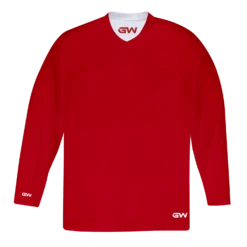 GameWear GW7500 ProLite Series Reversible Junior Hockey Practice Jersey - Red / White