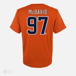 Edmonton Oilers Outer Stuff Name & Number Youth Shirt - Connor McDavid 5 Edmonton Oilers Outer Stuff Name & Number Youth Shirt - Connor McDavid -Top Hockey outer stuff shirts edmonton oilers outer stuff name number youth shirt connor mcdavid 11440612737090