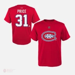 Montreal Canadiens Outer Stuff Name & Number Youth Shirt - Carey Price
