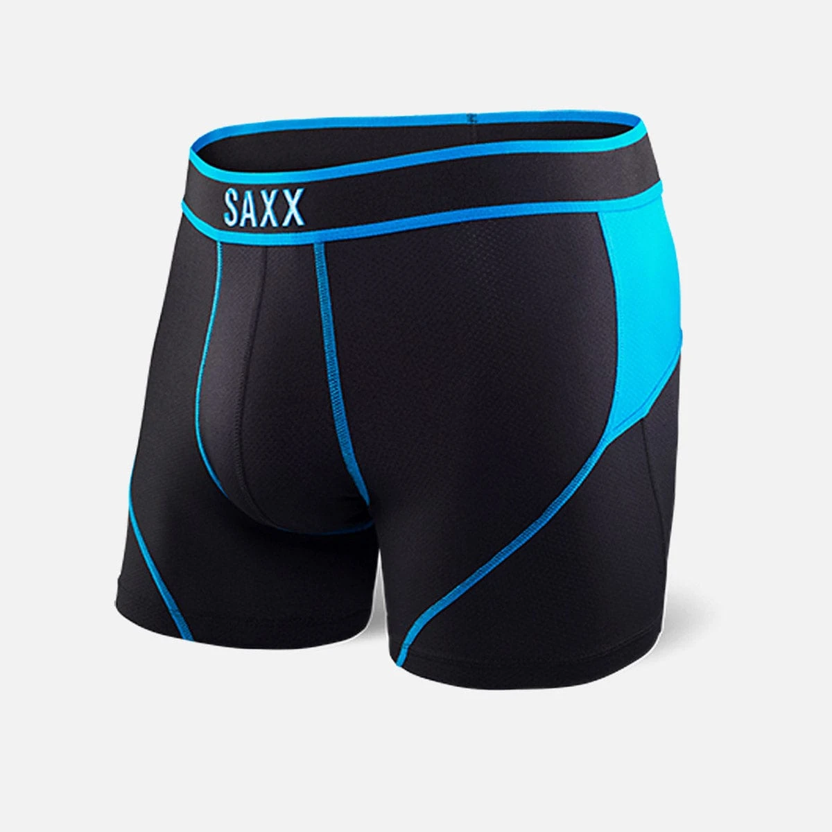 Saxx Kinetic Boxers - Black / Electric Blue 1 Saxx Kinetic Boxers - Black / Electric Blue