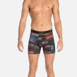 Saxx Kinetic HD Boxers - Black Sonic Stripe 5 Saxx Kinetic HD Boxers - Black Sonic Stripe -Top Hockey saxx underwear saxx kinetic hd boxers black sonic stripe 14123827593282