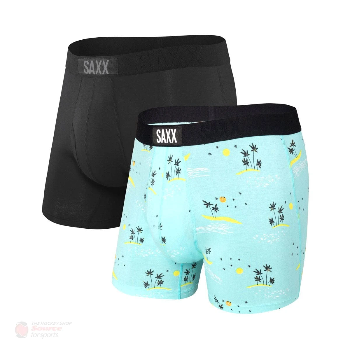 Saxx Ultra Boxers - Island Dream / Black (2 Pack) 1 Saxx Ultra Boxers - Island Dream / Black (2 Pack)