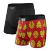 Saxx Ultra Boxers - Piece & Love / Black (2 Pack)