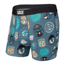 Saxx Vibe Boxers - Navy Everyday Is Earthday