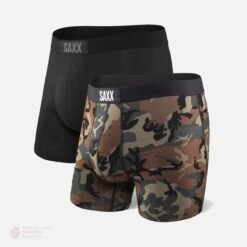 Saxx Vibe Boxers - Santa / Black (2 Pack) -Top Hockey saxx underwear saxx vibe boxers santa black 2 pack 14392576475202