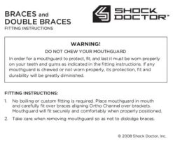 Shock Doctor Braces Senior Mouthguard -Top Hockey shock doctor mouth guards shock doctor braces senior mouthguard blue sr 4564719337538