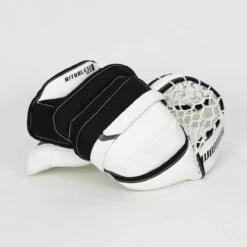 Warrior Ritual G3 Intermediate Goalie Catcher - Demo -Top Hockey warrior catchers demo warrior ritual g3 intermediate goalie catcher demo white full right 15202530623554
